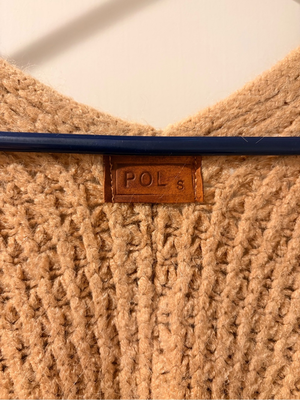 POL Camel Open-Front Knit Cardigan - Picture 3 of 4
